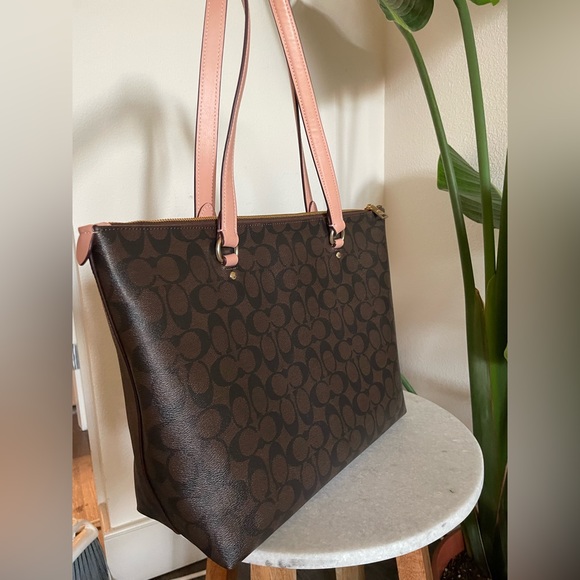 💕COACH Gallery Tote purse canvas bag 79609 - Picture 6 of 16